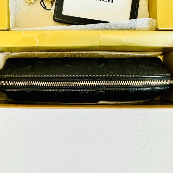 COACH SIGNATURE LOGO LEATHER PENCIL CASE ID LANYARD 3 PIECE GIFT SET BOXED - Picture 2 of 8